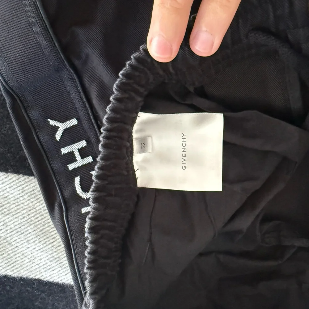 Givenchy Black Logo Tape Track Pants - Picture 4 of 5